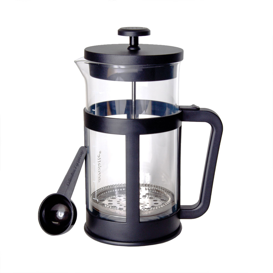 Aerolatte Essentials French Press Coffee Maker 8 Cup (34 oz) – Glass Coffee Press with Scoop